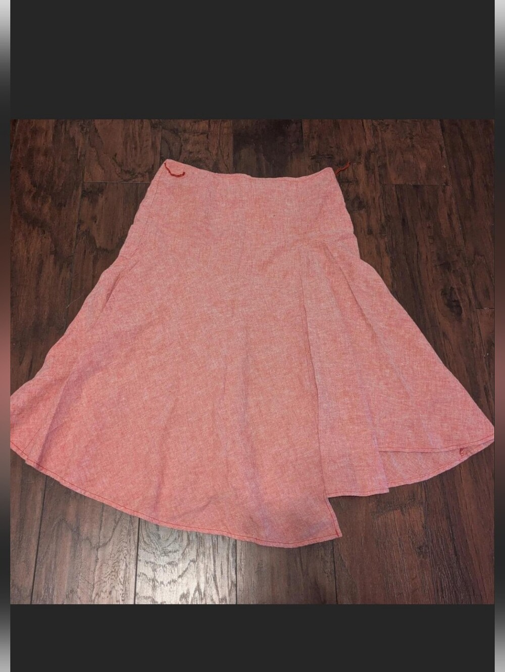 NY&CO Asymmetrical Linen Blend Skirt 6
